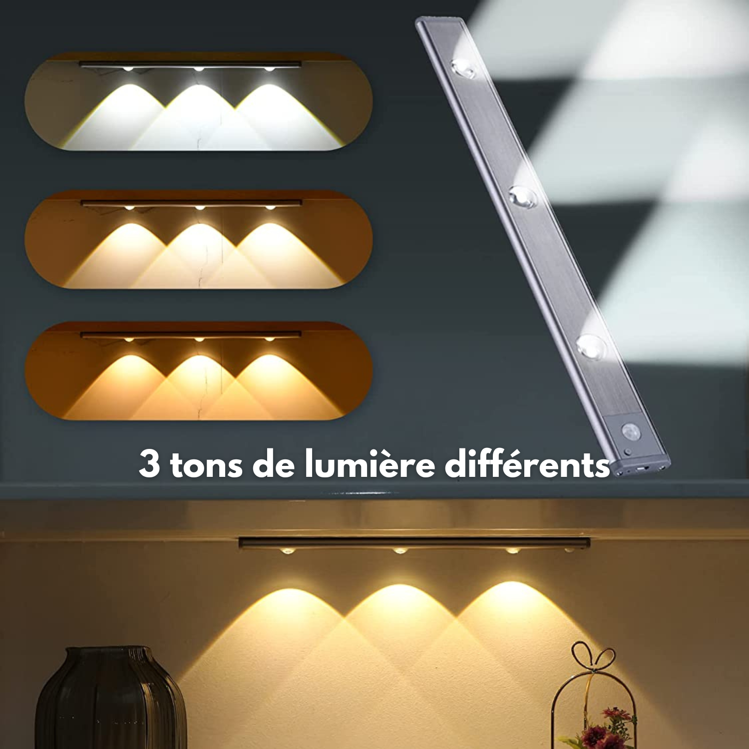 MotionLite™ | Lampe LED sans fil avec détecteur de mouvement
