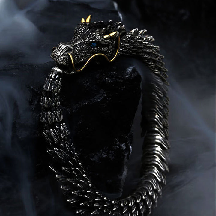 MythicCraft™ - Bracelet en cuivre en forme de dragon