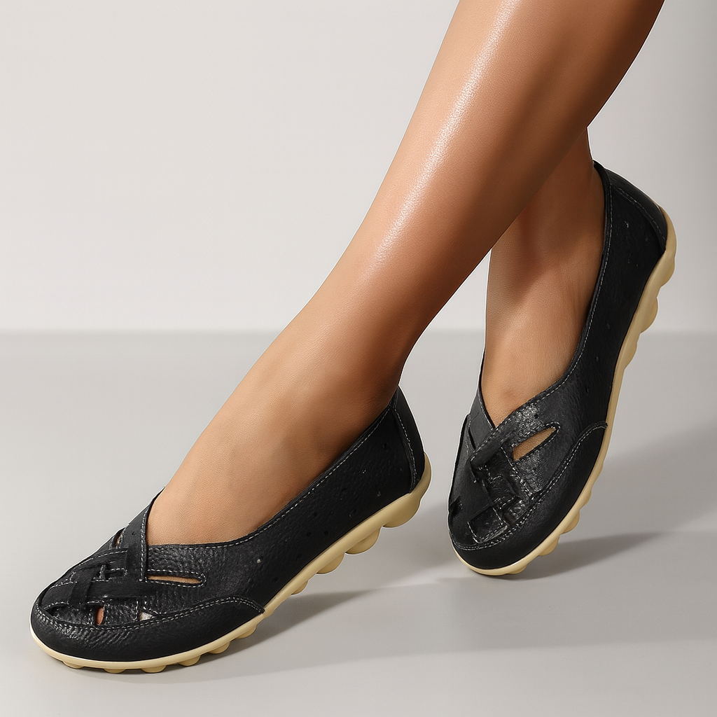 Serena - Mocassins orthopédiques en cuir respirant