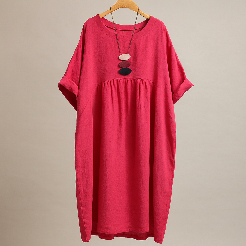 Robe en lin ample avec poches