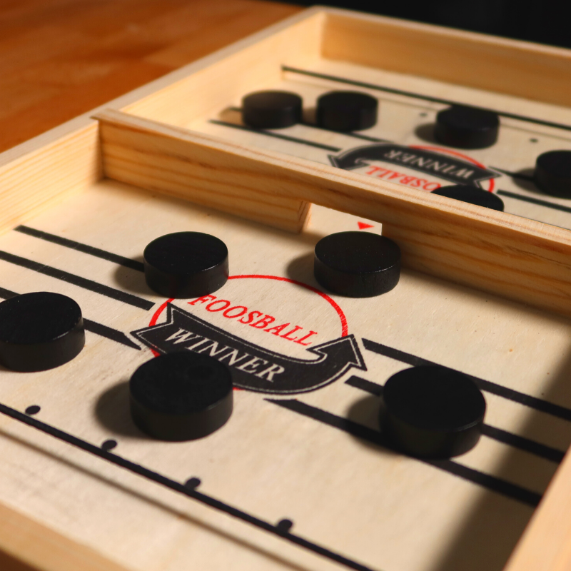 FoosBallPuck™ - Football miniature en bois