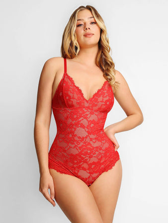 Body sculptant avec dentelle