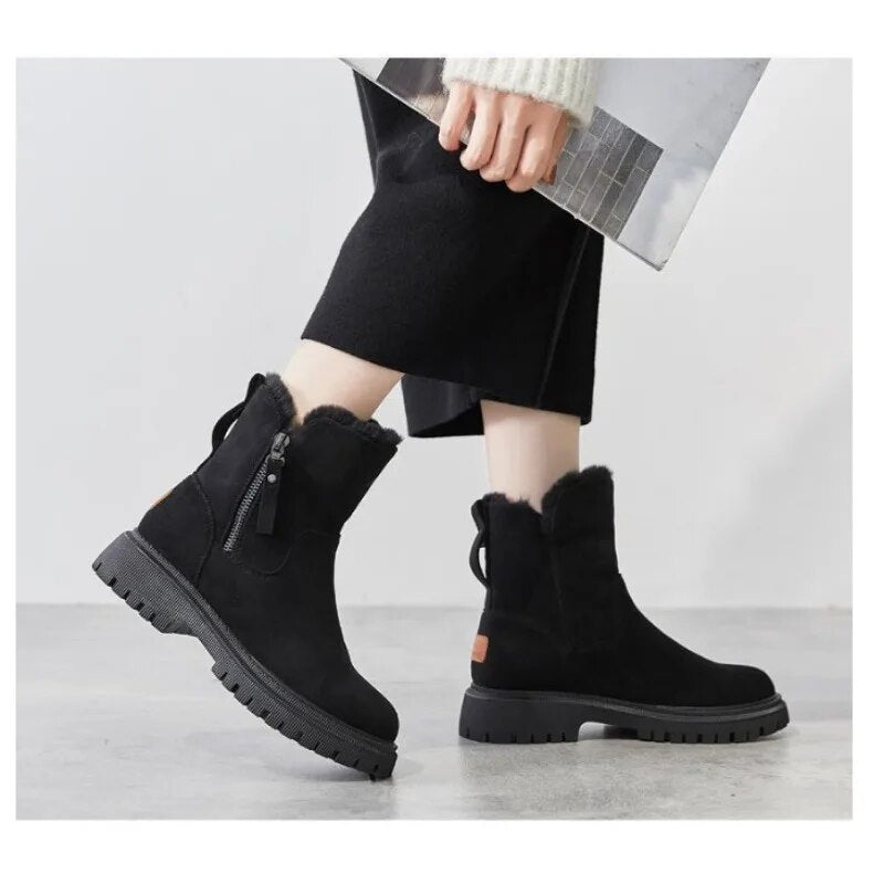 Bottes Gianna™ | Bottes en daim doublées de laine